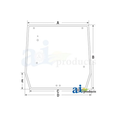 A & I Products Glass; Rear Window 0" x0" x0" A-5089562